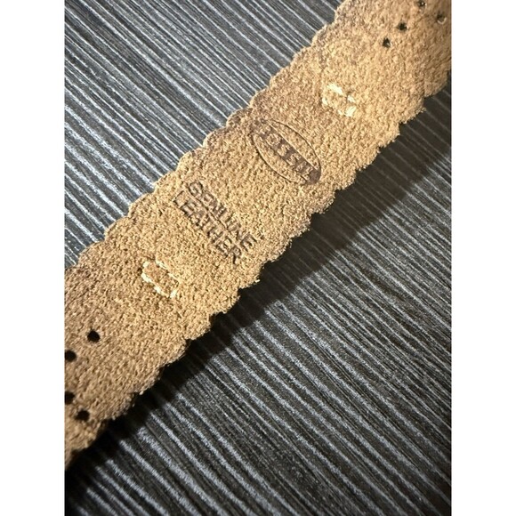 NEW Vintage 2000s Fossil Leather Watch Strap RARE Blue Face Beauty Y2K Rustic - Picture 12 of 13
